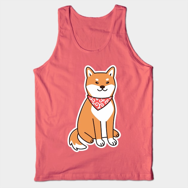 Cute Dog Shiba Inu Tank Top by Viaire